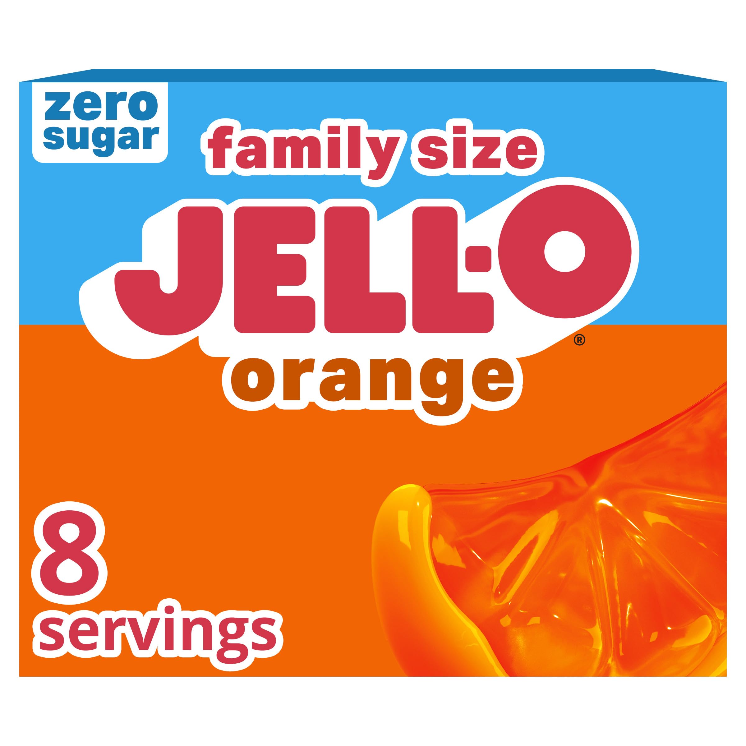 Jell-O Orange Sugar Free / 0.60 Ounce (Pack of 1) / 1 Gelatin