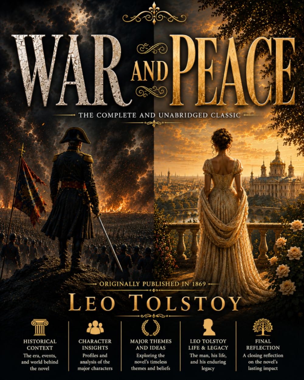 War and Peace: A Russian Epic of War, Love, and History. Complete & Unabridged Edition with Historical Context, Character Insights, and Literary Analysis