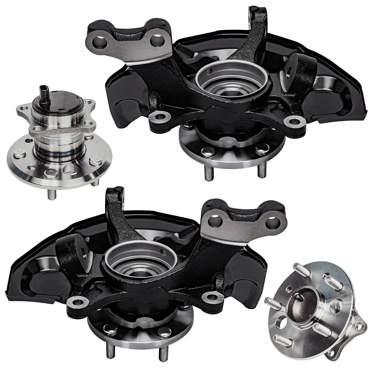 Detroit Axle - 4pc Steering Knuckles Kit for 07-09 Toyota Camry 4-Wheel ABS