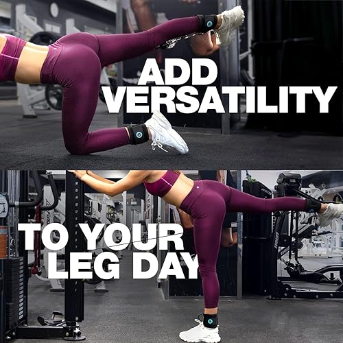 Miniatura 7 de ActiveGear Ankle Resistance Bands with Cuffs - Ideal for Glutes, Legs & Core Workouts, Kickback Ankle Strap Set for Home Workout Equipment & Gym