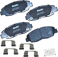 Vista 355 de Pastillas de Freno Delanteras Cerámicas Bendix Priority1 CFC430A para Modelos Selectos INFINITI G35, I30, Nissan 350Z, Altima, Juke, Maxima, Sentra