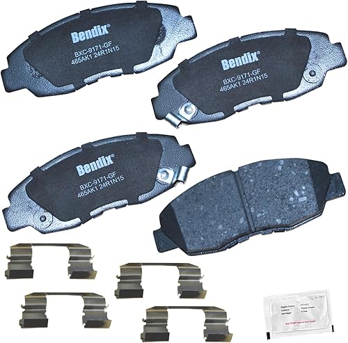 Vista 367 de Bendix Priority1 CFC1035 Pastillas de freno delanteras de cerámica para modelos seleccionados Chevrolet Aveo, Aveo5, Optra, Spark, Spark EV, Pontiac