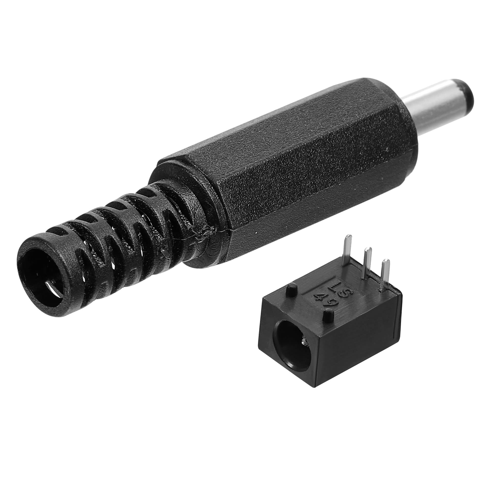 Connettore Alimentazione DC 5.5x2.1mm - 3 Pin Per PCB, Confezione Da 5 Pezzi, Per LED, CCTV, Router