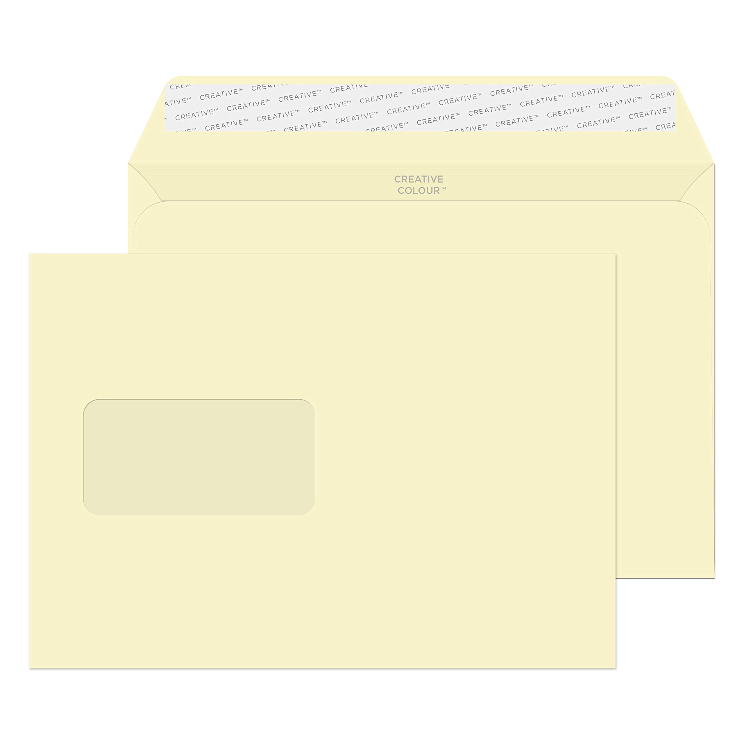Blake Envelopes Creative Colour 351W Briefumschläge Haftklebung Mit Fenster Milch Weiß C5 162 x 229 mm - 120g/m² | 500 Stück