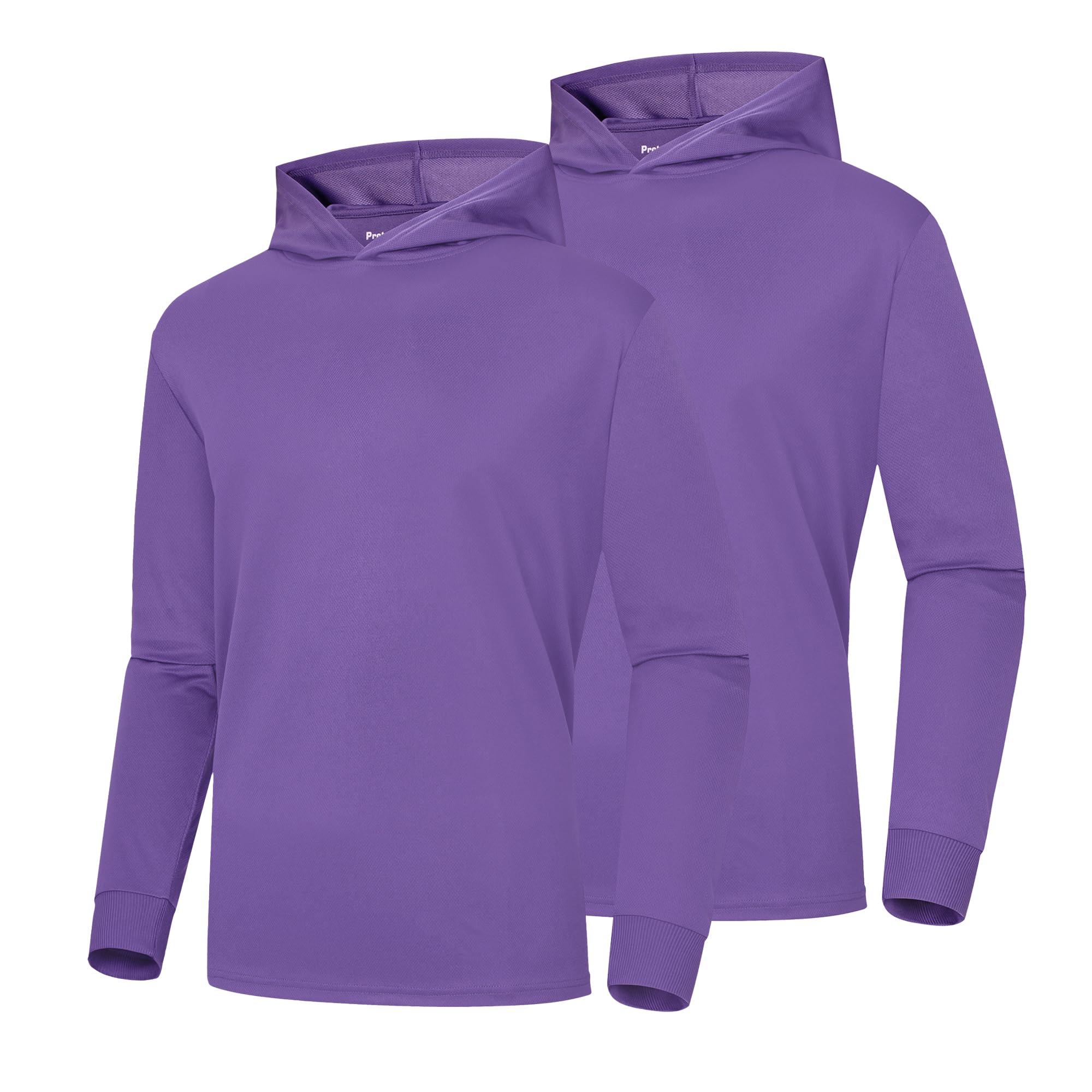 ProtectX High Visibility Sun Protection Lightweight Long Sleeve Hoodie, UPF 50+ Quick-Dry, SPF UV Shirt, Active Wear
