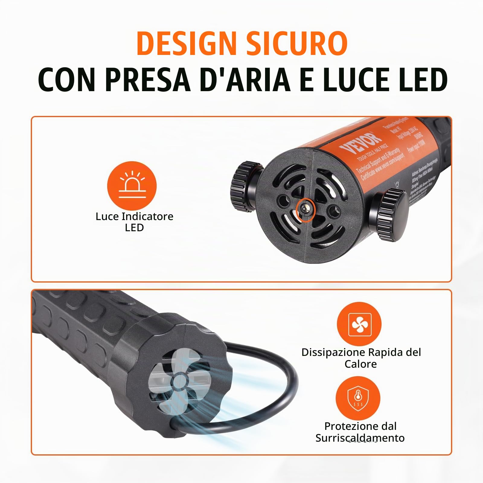 VEVOR Set Riscaldatore a Induzione Magnetica, Riscaldatore aInduzione da 1000W, Riscaldatore aInduzione con 8 Bobine a Induzione, Dispositivo per Riscaldatore a Induzione per Rimozione Bulloni Dadi