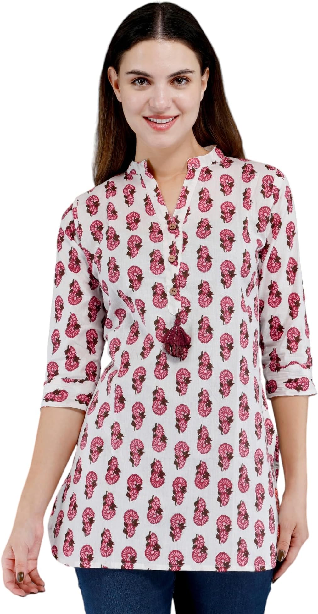 AnjuShree Choice Women Indian Cotton Short Kurti Tunic