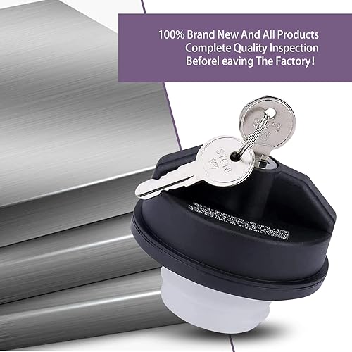 Miniatura 2 de Shakas 1 tapa para tanque de combustible para automóvil, tapa de tanque de combustible de plástico ABS con dos llaves, número de pieza de repuesto