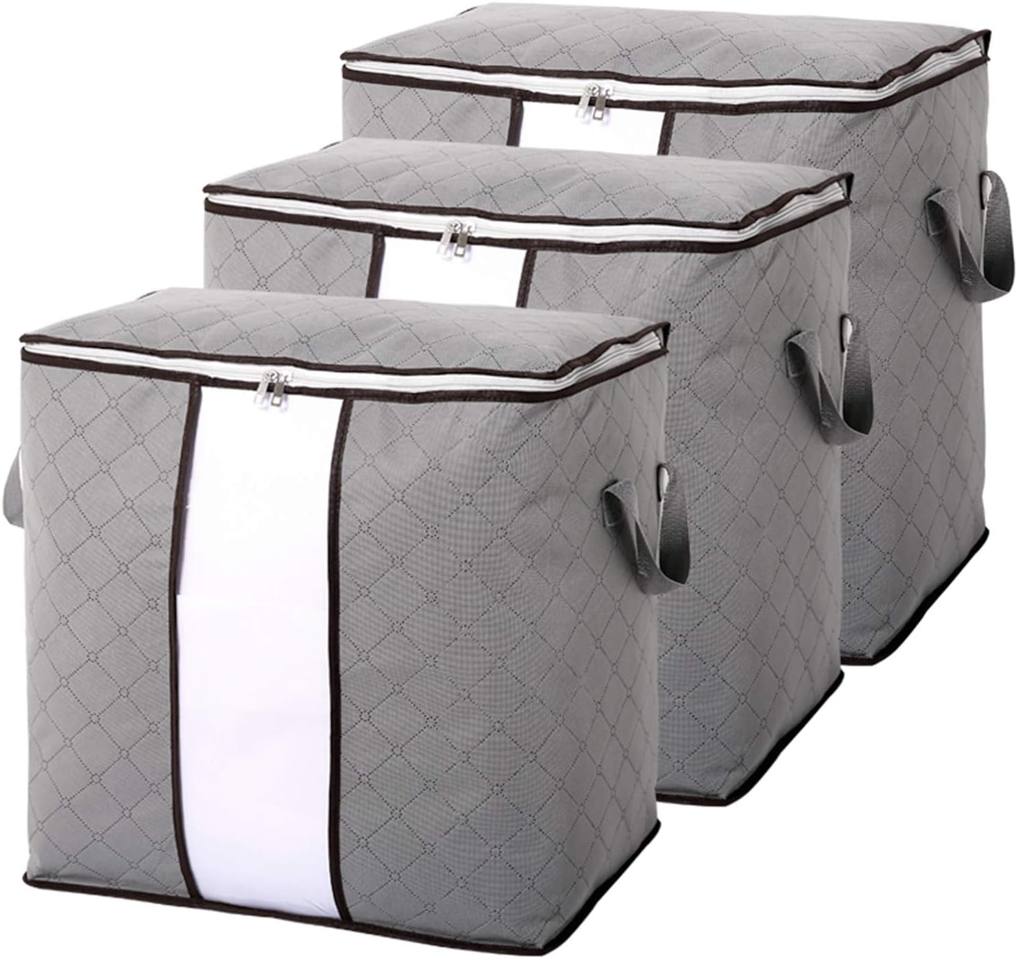 Astoryou 90L Large Clothes Storage Bag, Foldable Duvet Storage Bag King