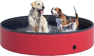 PawHut Piscina Plegable 140cm