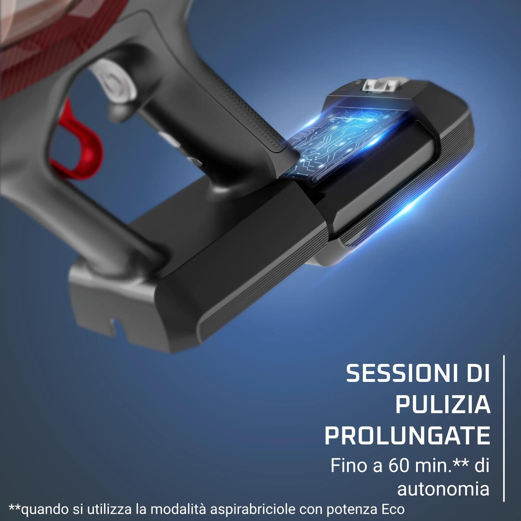 Rowenta X-Pert 6.80, Aspirapolvere Senza Fili, Nero, RH6483 | con Spazzola Multifunzione con Luci LED, Display, Autonomia Fino a 60 Minuti, 100 W