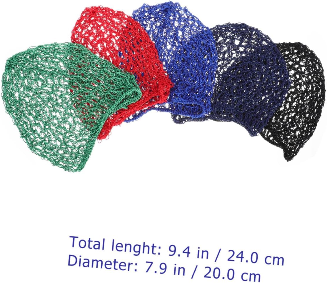 5pcs Home Hair Nets Crocheted Hair Care Net Covers Soft Reusable for Ladies Long Braids