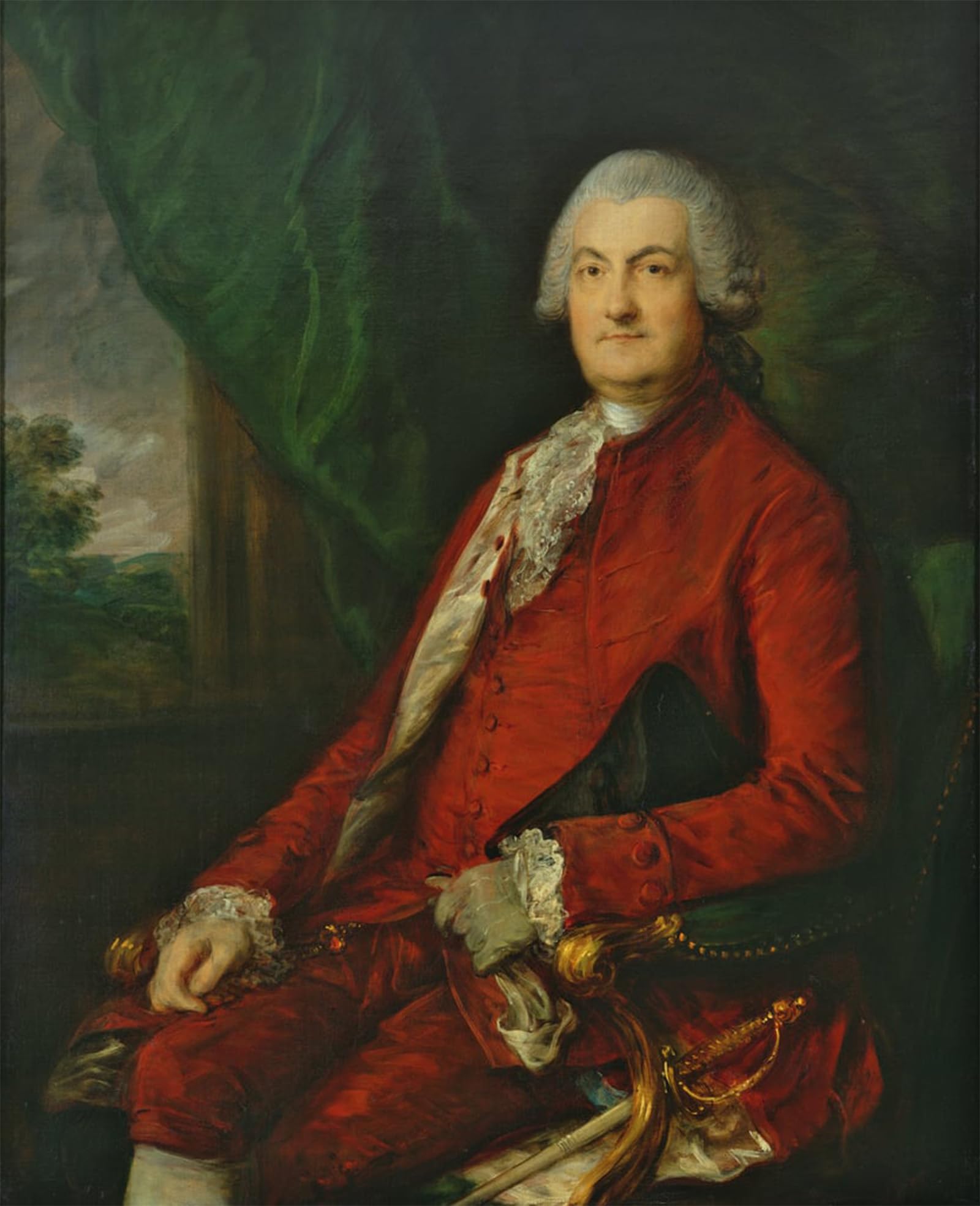 ARTXLXXBN Famous Painting Canvas Artwork Graffiti Print Paul Methuen by Gainsborough Portrait Canvas Image for Home Decor 60x90cm