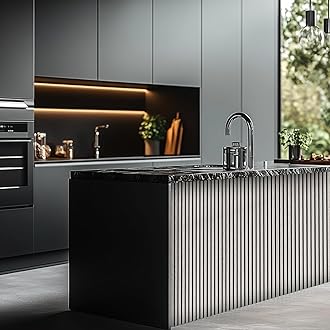 Decoranddecor Acoustic Slat Wood Wall Panels and Ceiling Panelsling Decorative 3D MDF 120 cm x 60 cm - Grey - 2 Pack