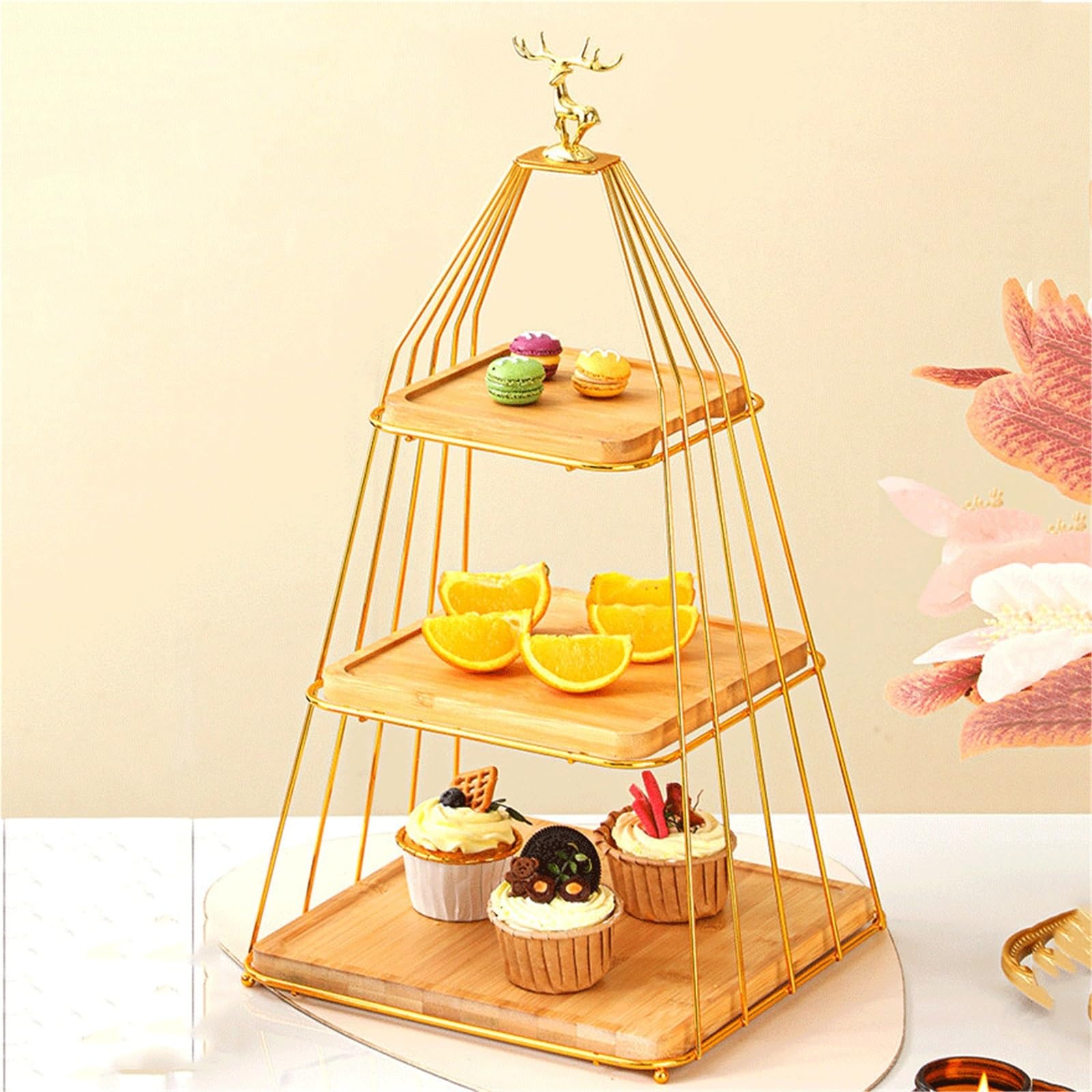 Présentoir à Gâteau Présentoirs à gâteaux, Plateaux thé de l'après-midi et présentoirs Plats froids sur Le thème la forêt Stand de Gâteaux(Petit)