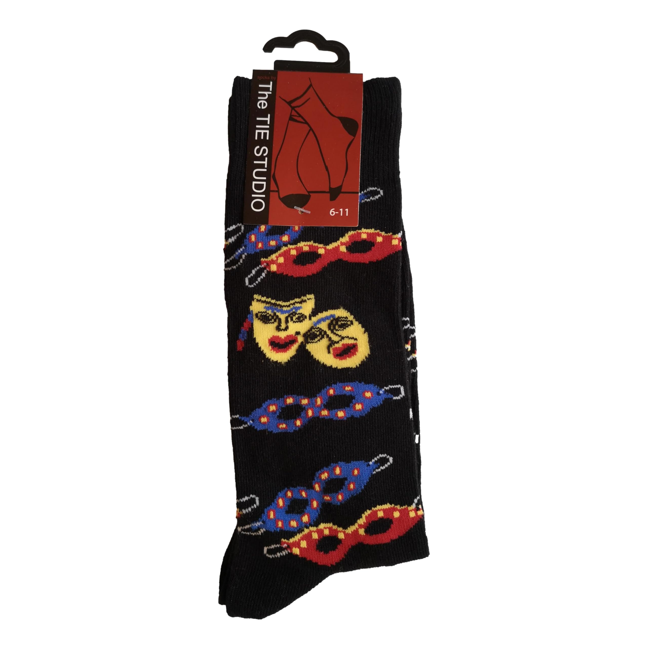 Tie Studio Theatre Masks Unisex Novelty Ankle Socks Adult Size 6-11