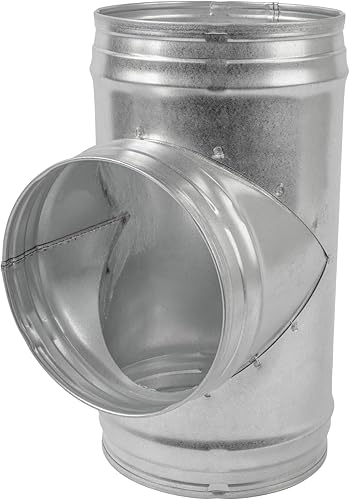 Miniatura 10 de Conector de conducto en forma de Y de 3 vías de 45 de metal, ajuste de 6 pulgadas, para ventilación de secadora, ventilador extractor, conducto de
