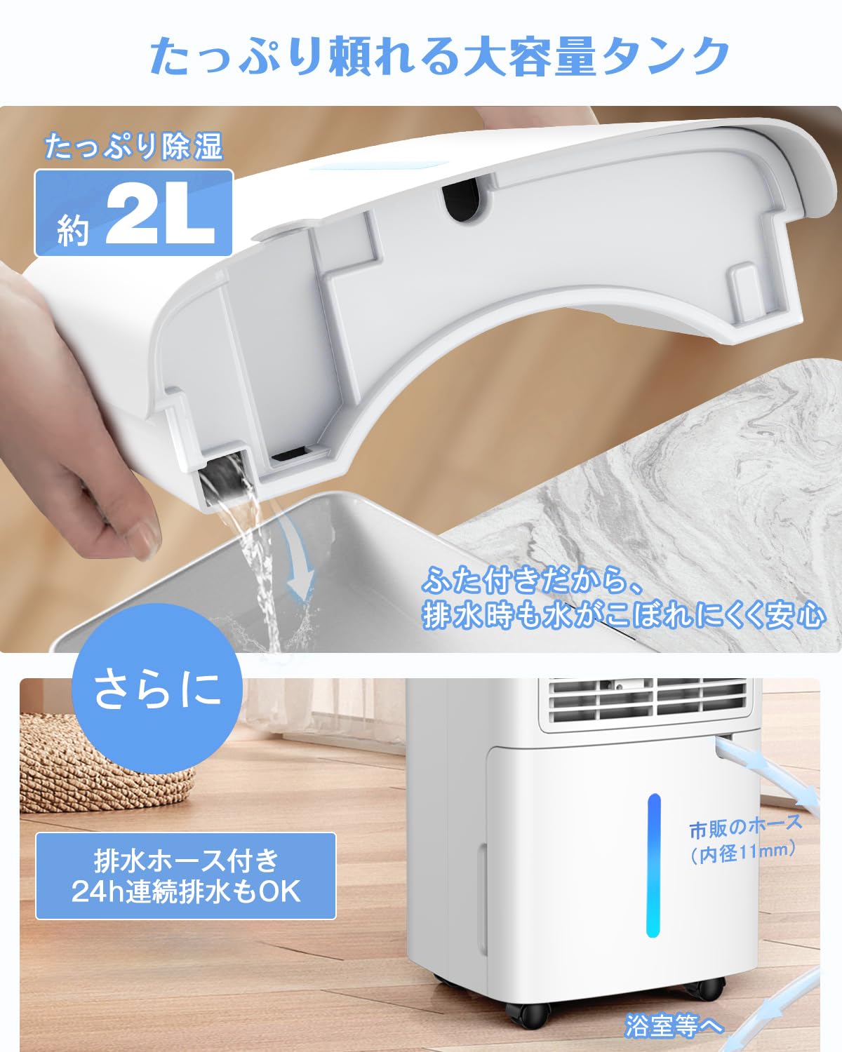 Amazon | Nayuoo 除湿機 コンプレッサー式 除湿器 じょしつき 衣類乾燥 