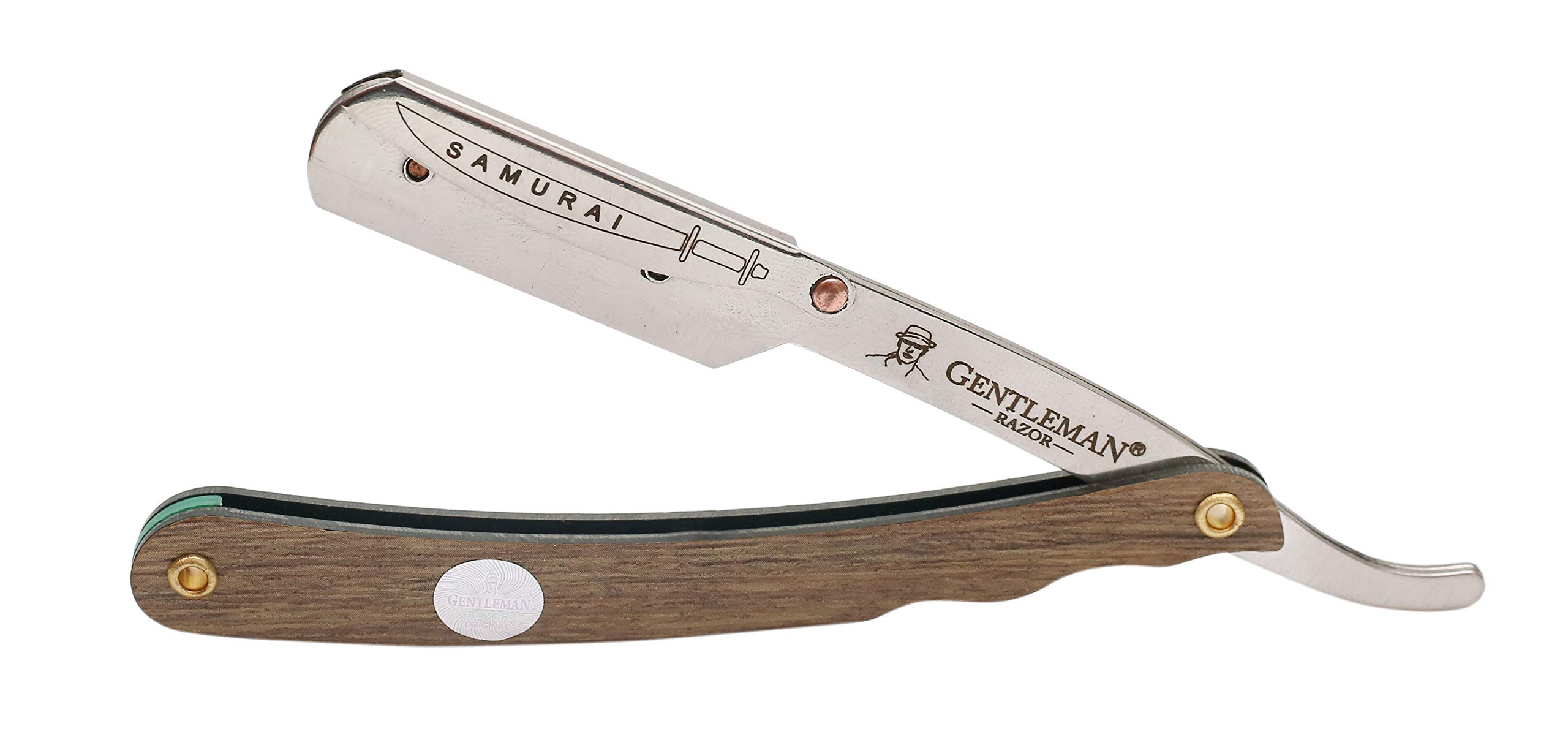 GENTLEMAN barber razor straight edge stainless steel barber razor barber shop razors professional barber razor - stainless steel straight edge razor barber barber shop razors(FREE Blade Inside)