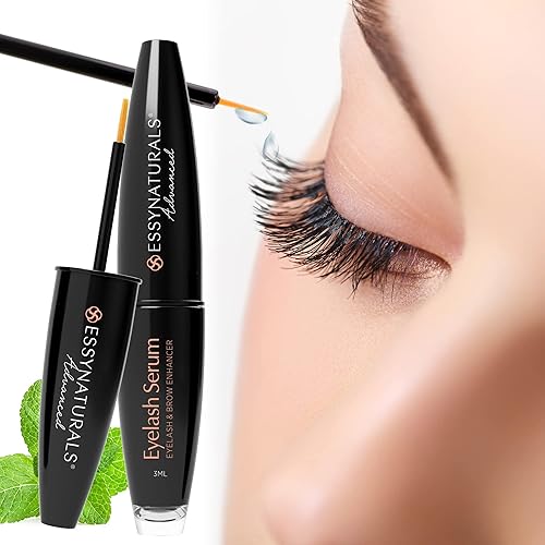 Miniatura 4 de EssyNaturals - Suero de crecimiento de pestañas y cejas sin irritación paquete de 2