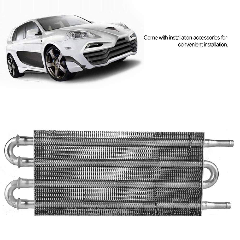 Automotive Power Stuering Oil Cooler Kit, Buis en Fin Transmission Cooler Auto 4 Rij Afstandsbediening Auto-Handmatige Radiator Converter