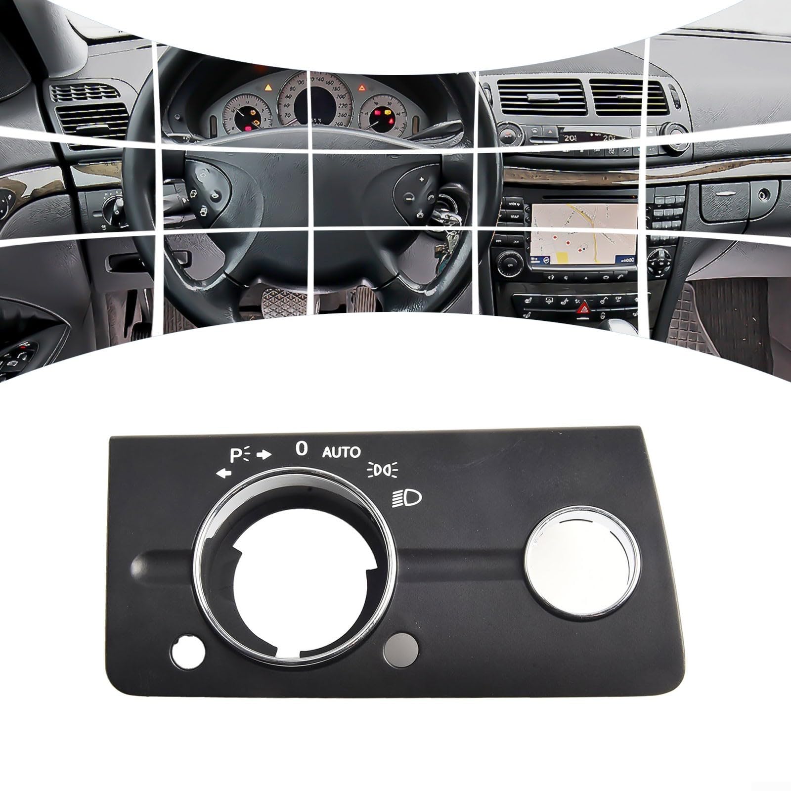 Panneau de commande de phare pour Mercedes Classe E W211 (modèles 03 08)