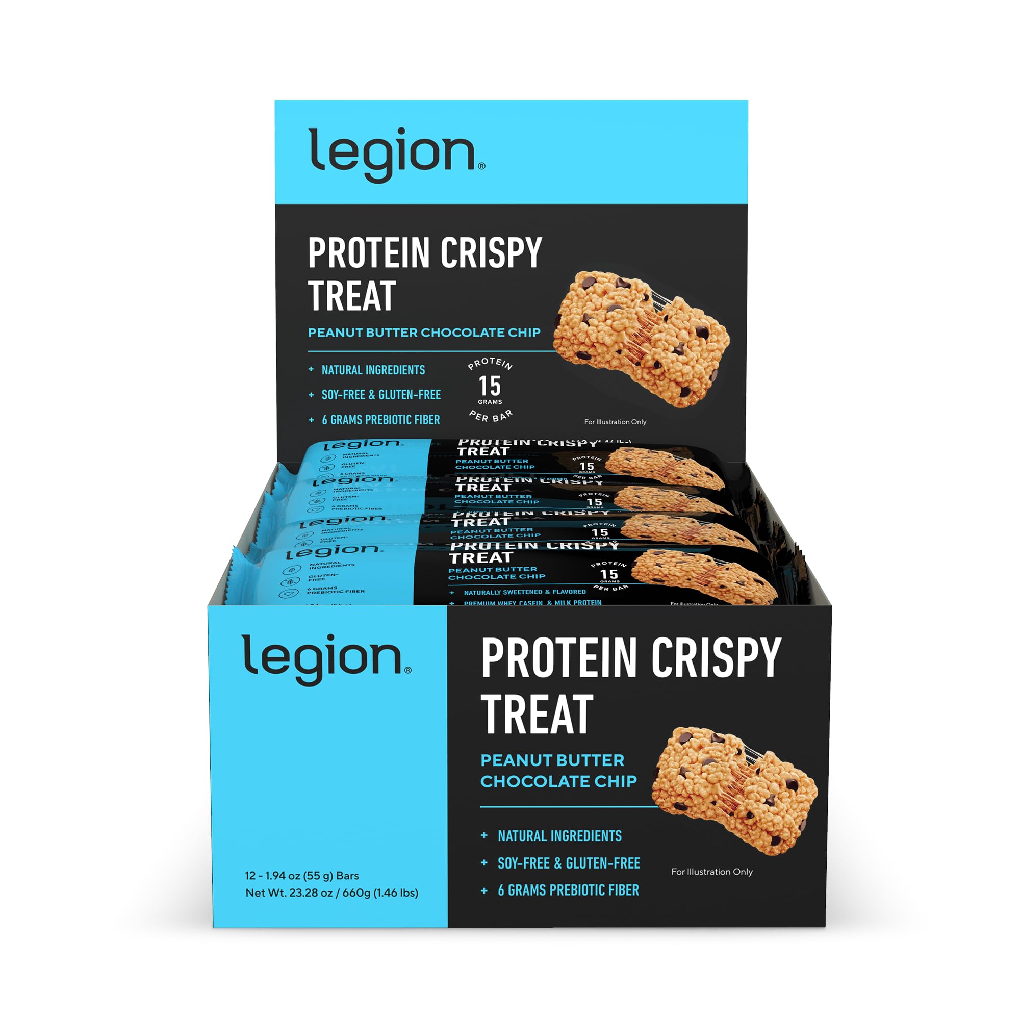 Legion Protein Rice Crispy Peanut Butter Chocolate Chip