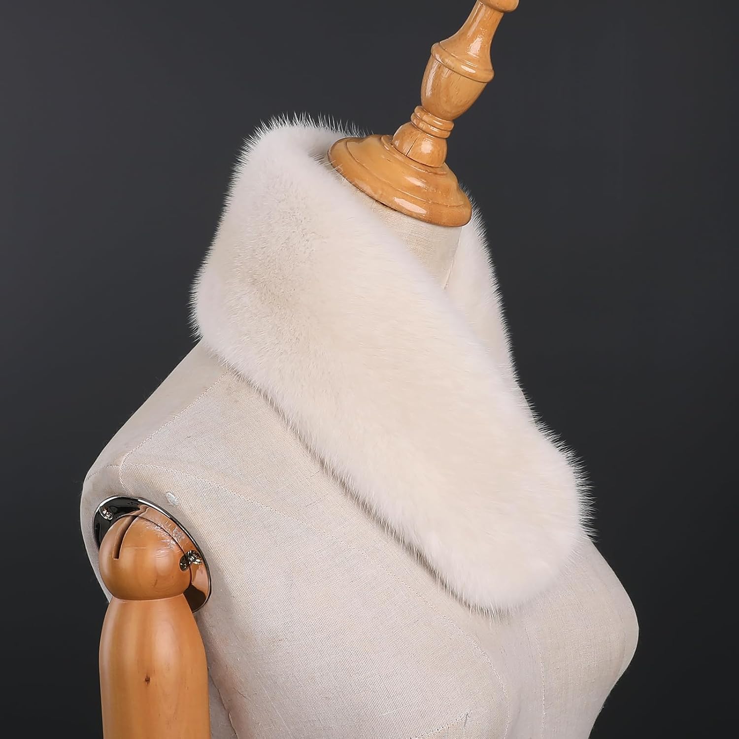 Unisex Winter Warm Real Mink Fur Scarf, Neck Warmer, Fur Collar