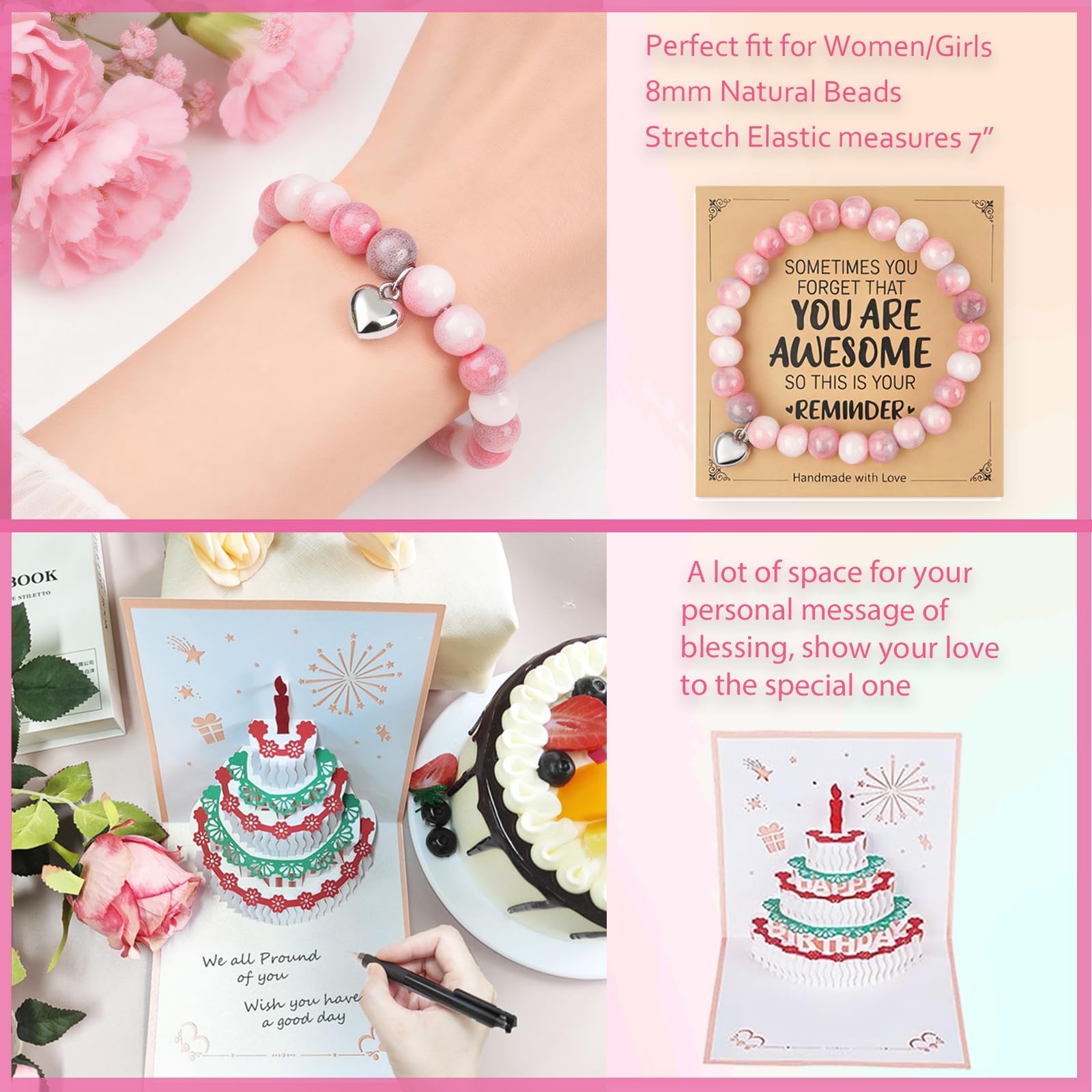 Awfrky Birthday Gifts for Women, Birthday Gift Box Set for Woman Best Friends Female Sister Mom Daughter Wife Her Girlfriend Coworker Bestie, Unique Gifts for Women — view 7