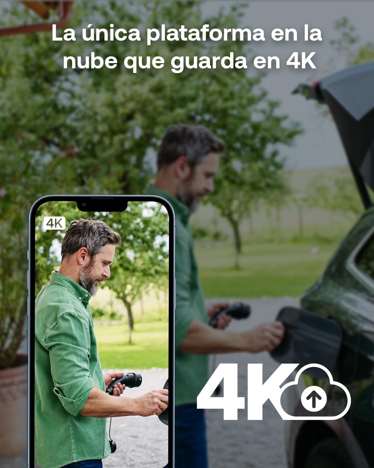 Arlo Ultra 3 Camara de Vigilancia WiFi Exterior 4K, Seguridad Interior, Sensor de Movimiento, Alarmas para Casa, Visión Nocturna Color, Prueba de Secure App Incluida, 1 Cámara, Blanca