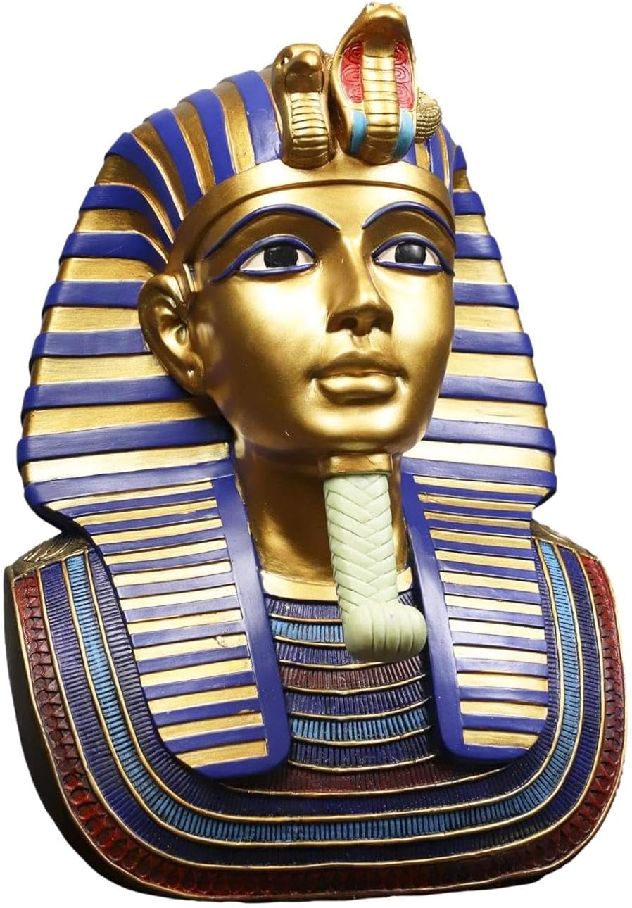Konouz Large Egyptian Statue of Pharaoh King Tutankhamun's Mask, Elegant Egyptian