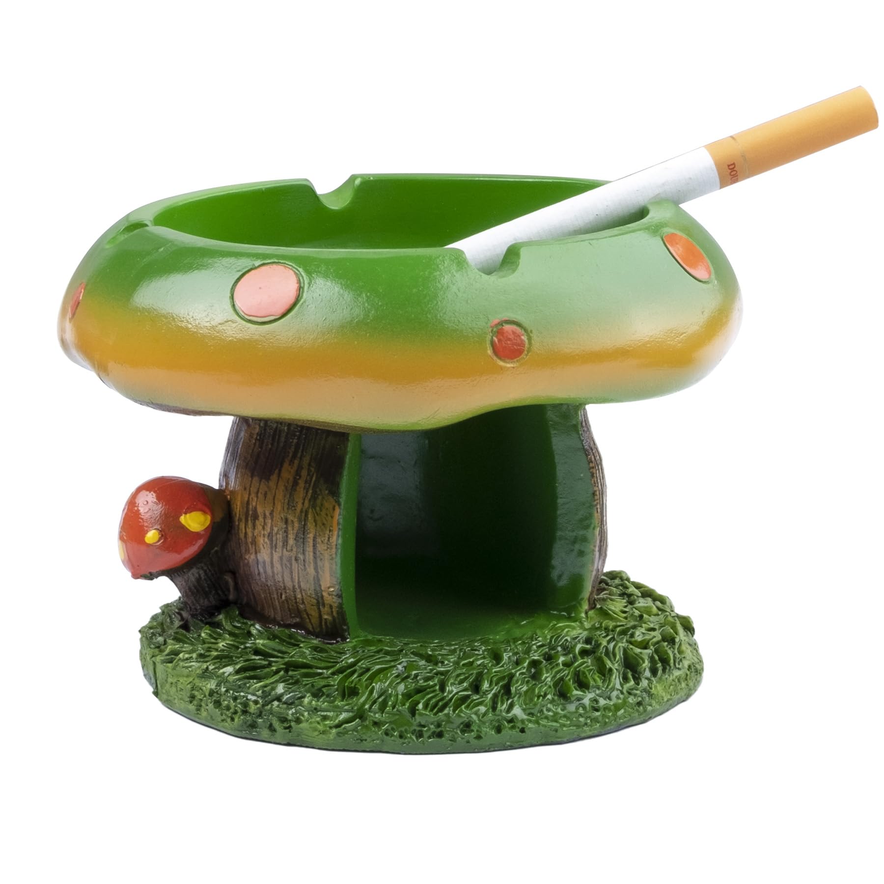 Ash Tray Cool Ashtrays for Cigarettes, Mushroom Ashtray Decor for Home Office, Ornament Gifts (Green)-image-30