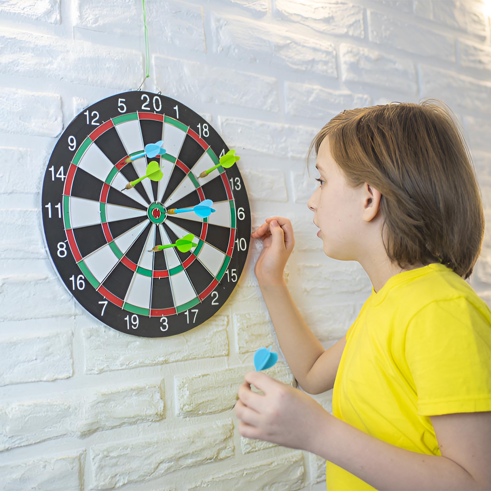 Punte per Freccette Acciaio 20 Pezzi con 50 Anelli di Gomma, Filo Darts Strumento di Conversione