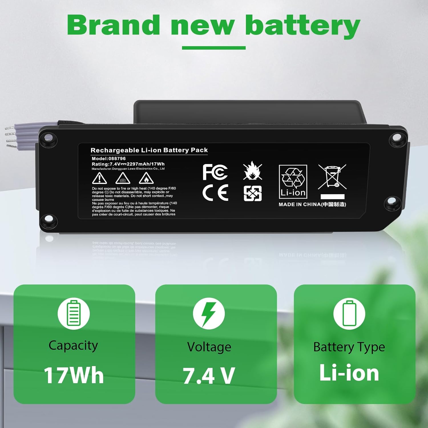 Fancy Buying 2297mAh 088796 088789 088772 080841 Replacement Battery for Bose Soundlink Mini 2/Soundlink Mini II Series