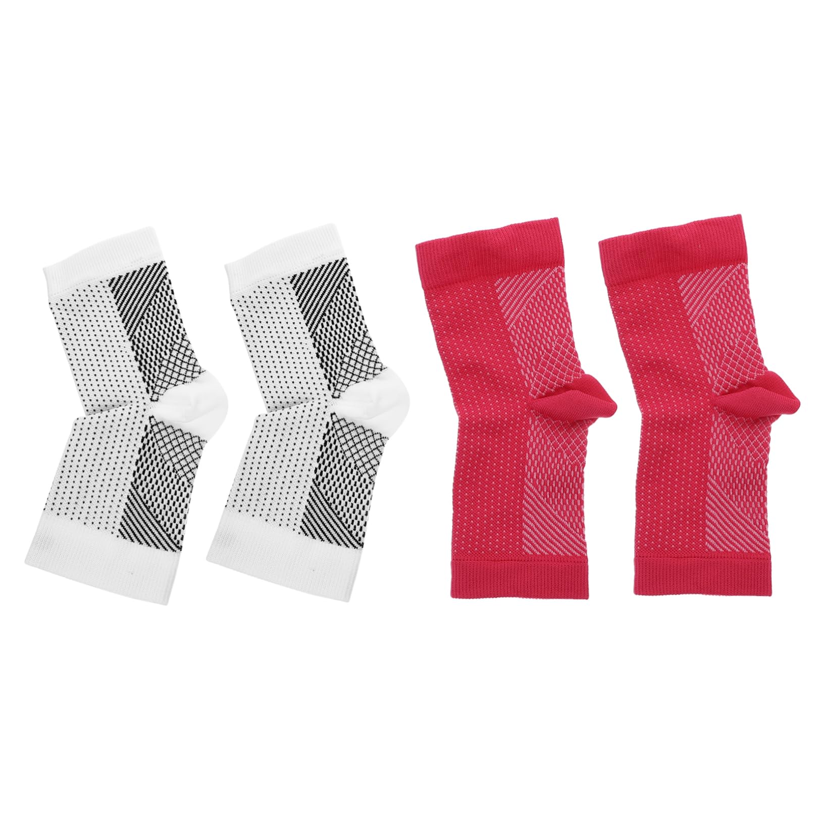 Gogogmee Ankle Wrist Guards 4 Pcs Nylon Sleeves Ankle Support Enhance Blood Circulation Perfect for Basketball Yoga