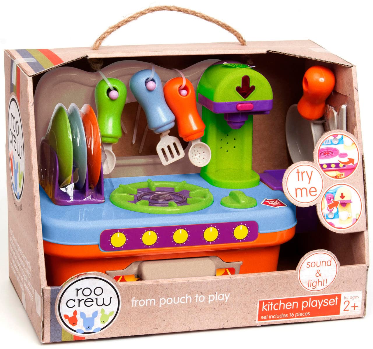 Boley AMO TOYS Roo Crew Eco Wood 2.0 Lights & Sound Kitchen Table Top