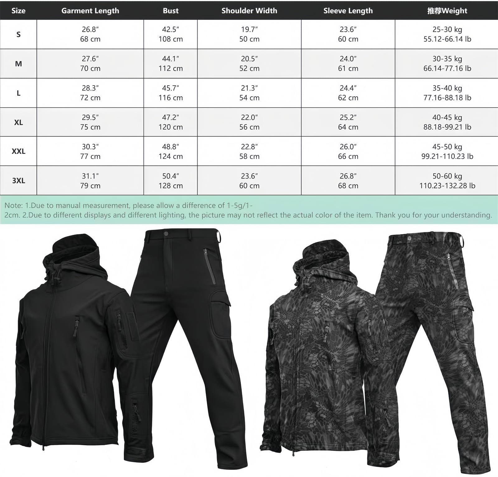 Conjunto de chaqueta y pantalones tácticos para hombre, forro polar de invierno, conjunto de dos piezas, esquí, impermeable, ropa militar de caza