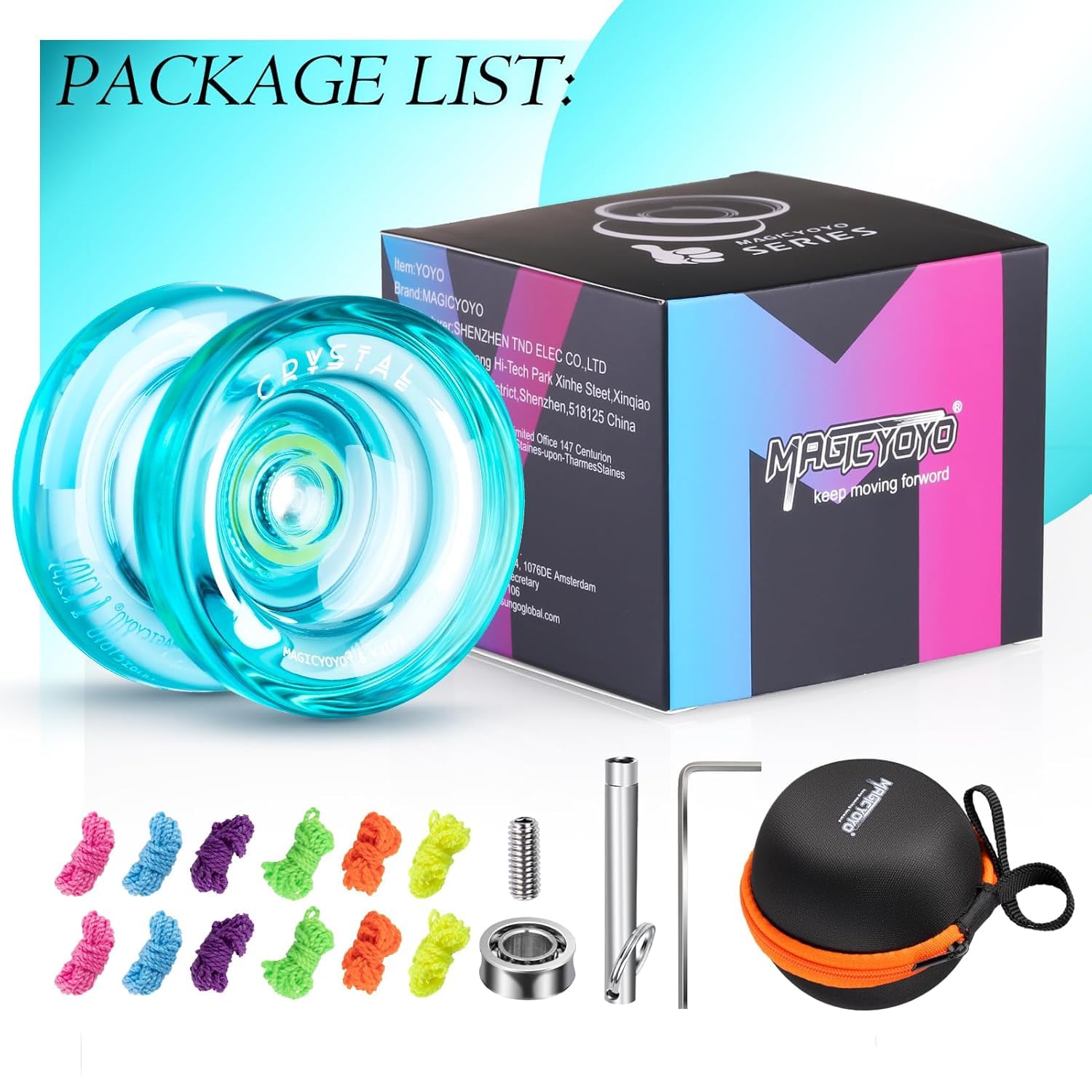 The Autostory Magic Yoyo K2 Plus Crystal Green – Dual Purpose Responsive & Unresponsive Yoyo for Beginners & Pros, Includes KK Bearing, Removal Tool, Bag & 12 Strings – Yo-yo Set for Kids & Adults - Image 6 thumbnail