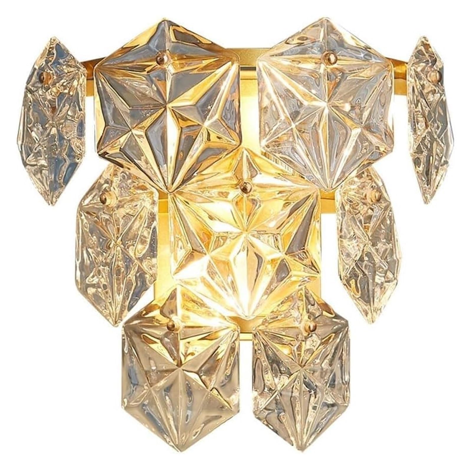 ZXTIIEUF Crystal Wall Light Post-Modern E14 Lamp - Simple French Glass Sconce Lamps sconces(White Light)