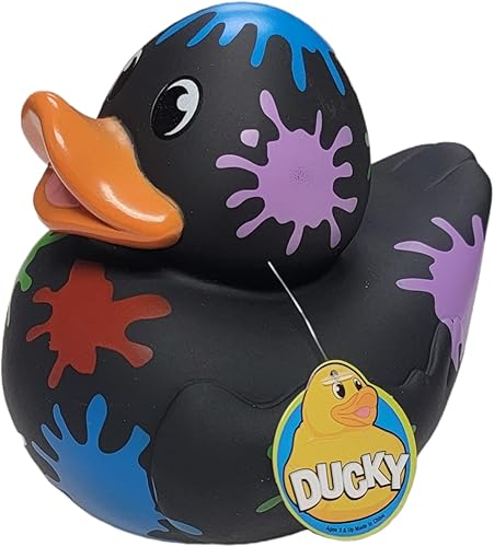 Miniatura 4 de Big Rubber Ducky - Mezcla coleccionable (5.5 pulgadas) de alienígena, robot, dinosaurio, splat, ninja, confeti, corazón rosa, amarillo, unicornio y