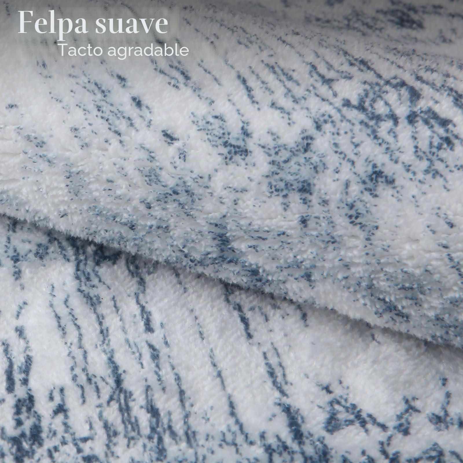 Alfombra Salon Lavable Pelo Corto Alfombras de Habitacion Antideslizante Suave Alfombras Salon Modernas Grande para Dormitorio (Azul Claro/Multi, 250 x 300 cm)