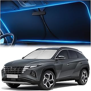 Hyundai Tucson (2022-2025) Windshield Sunshade: 99% UV Blocking & No-Light-Pass Tech