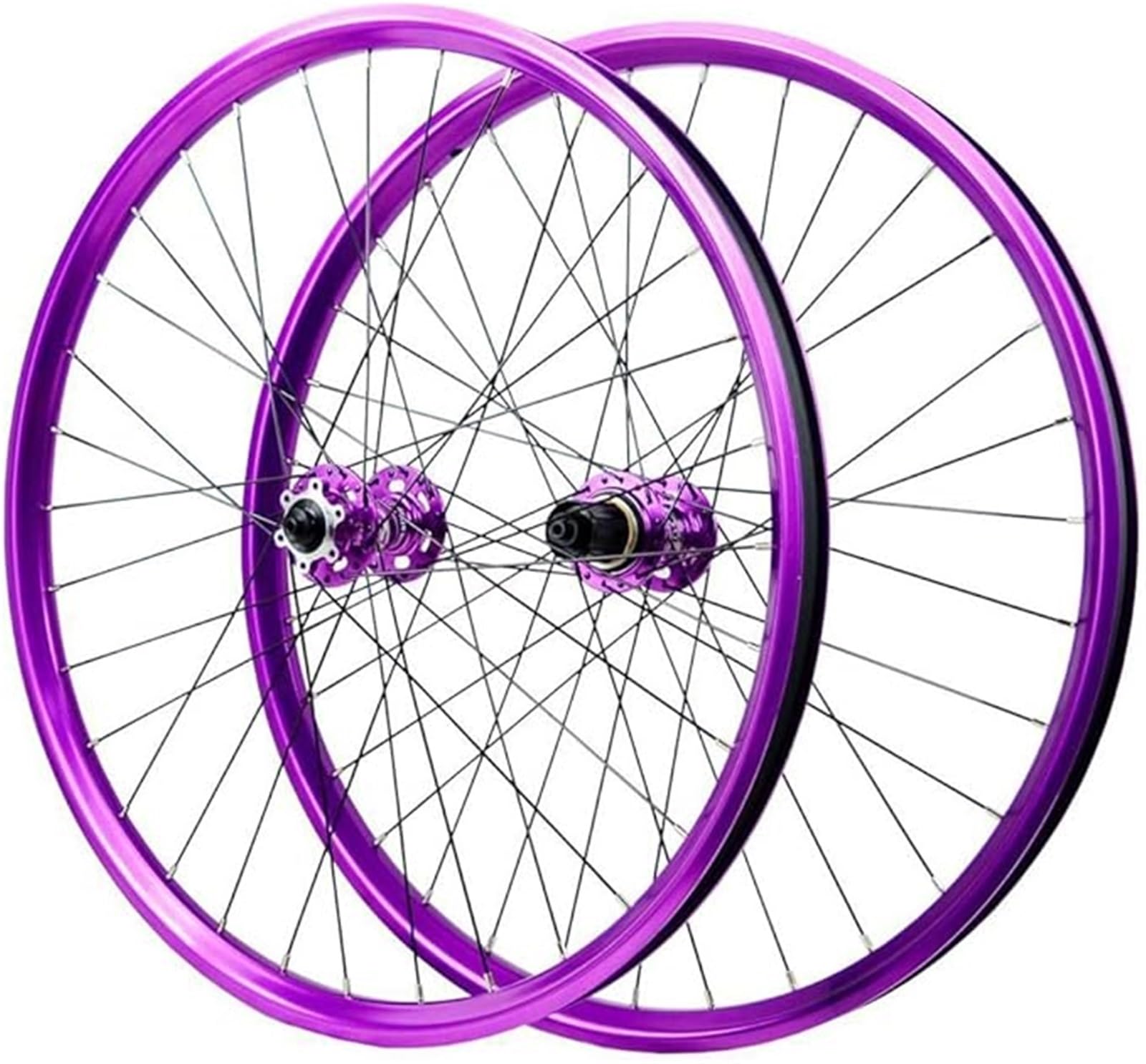 Fioletowe koła do roweru górskiego 26/27,5/29 cala, hamulec tarczowy ze stopu aluminium, oś przelotowa, 142 mm, 32 otwory, obręcz roweru MTB, 2150 g dla 8-12 prędkości