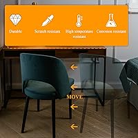 Vista 6 de 48 tapas plegables para patas de silla, tapas de mesa de PVC de 5/8 pulgadas, fundas redondas para patas de silla, protectores de suelo y tapas