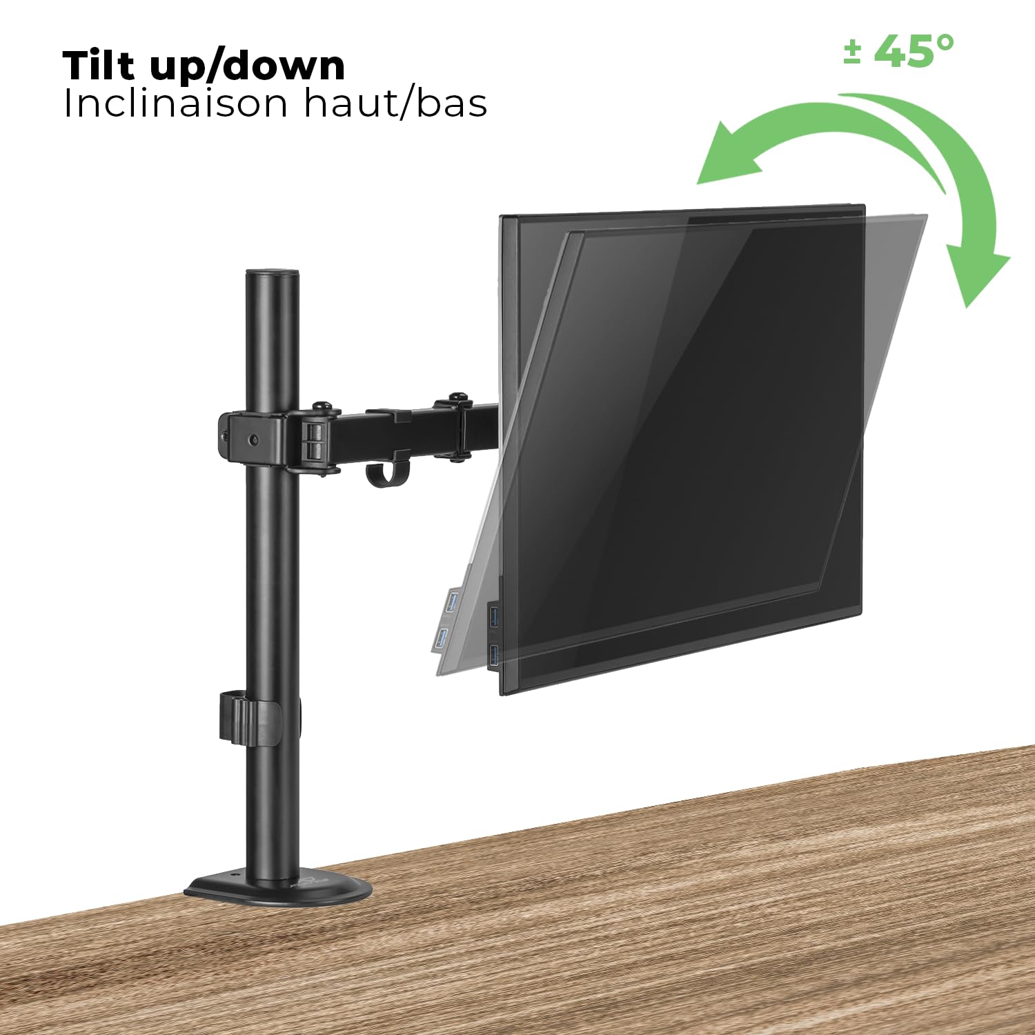 Support Articulé Advance XtendMounts Flex Noir Pour écran Plat Ou Incurve De 17 A 32