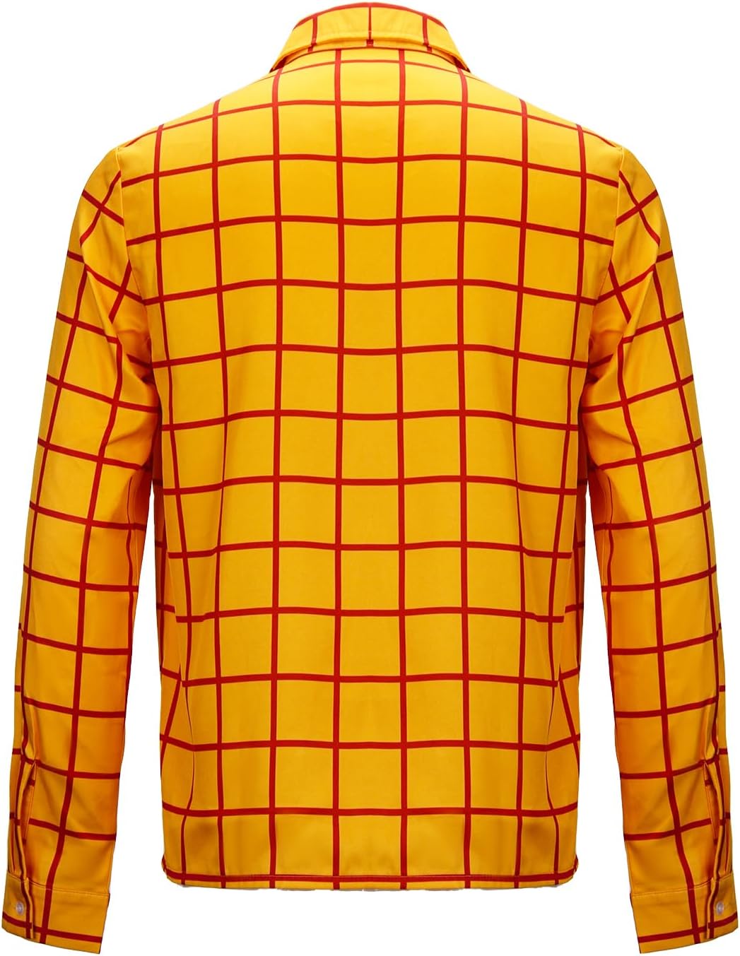 PARTYEVER Cowboy Costume Men's Lapel Tartan Shirt Cowboys Hat Vest Scarf With Sheriff Badge Halloween Outfits