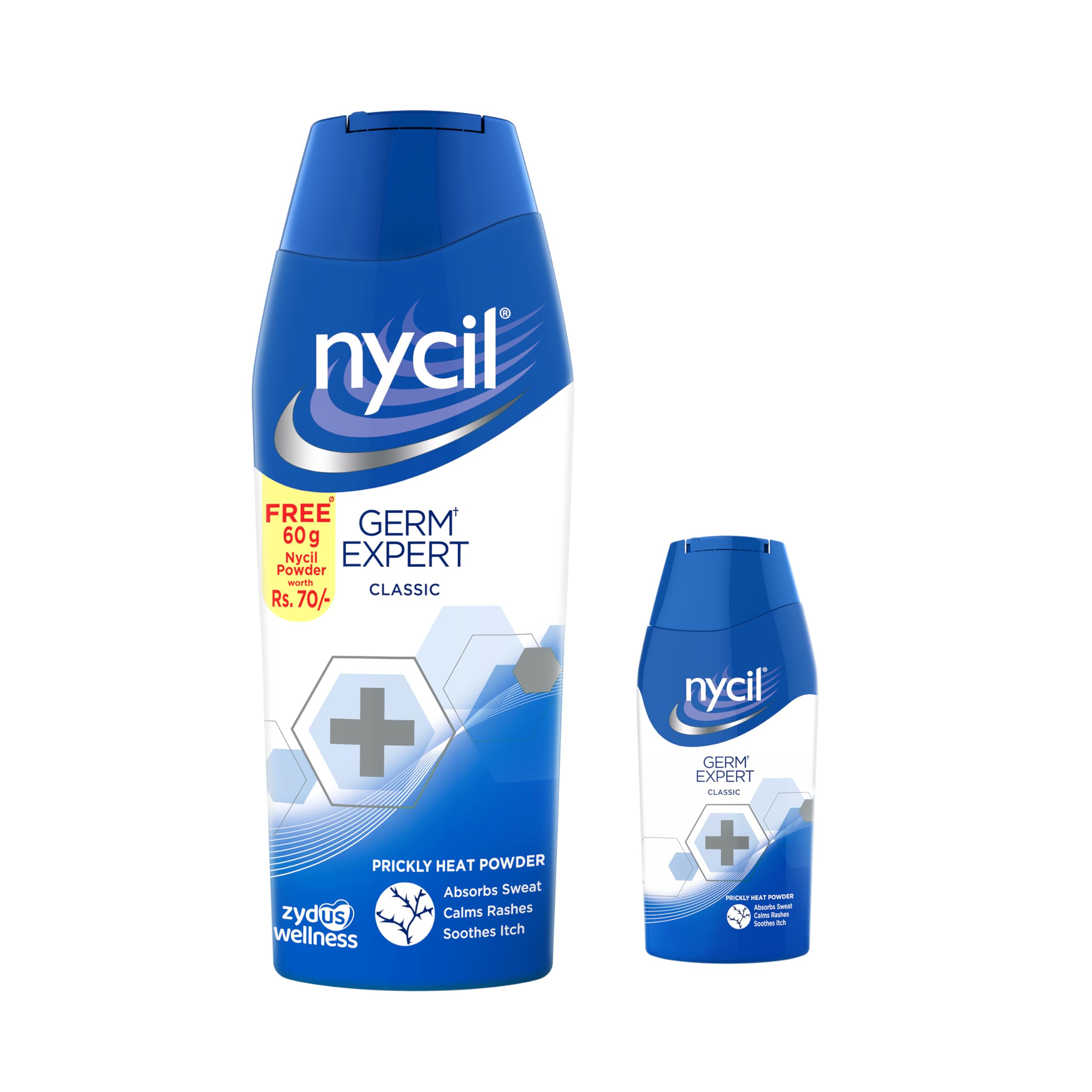 Nycil Classic Prickly Heat Talcum Powder, 150g (Cool Herbal 60g Free)-image-3