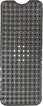 ENKOSI Bath Mat - Large Non Slip Bathtub & Shower Mat - Extra Long 40 x 16 Inch Bathroom Mats for Tub Nonslip Anti Slip Bathmats (40x16 Charcoal 1-Pack)
