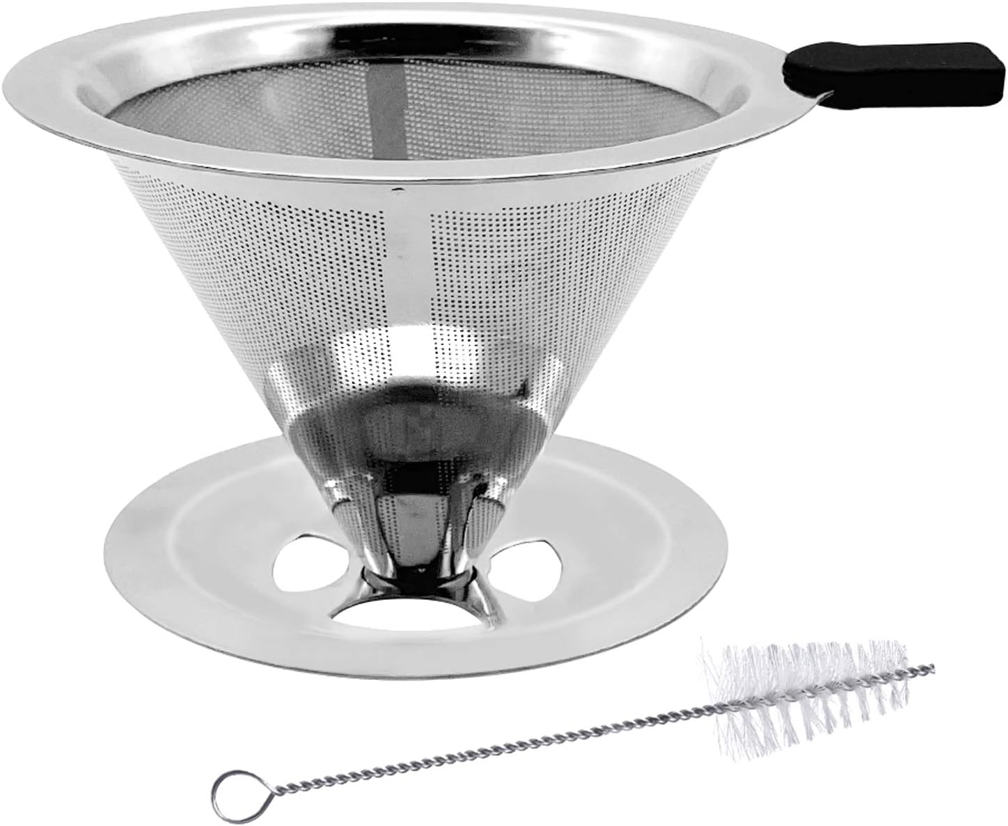 Pour Over Coffee Filter Reusable Stainless Steel Cup Coffee Filter for