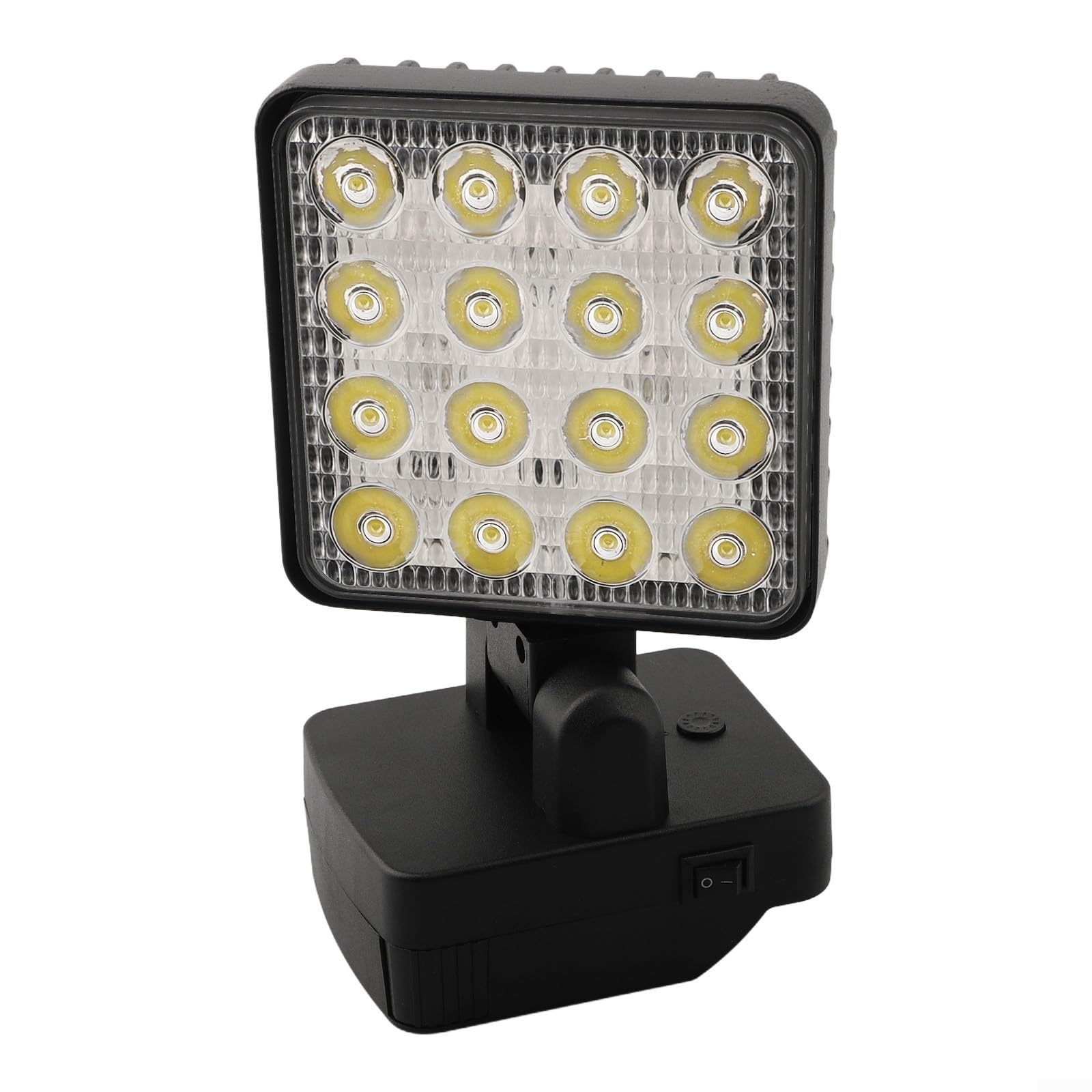 Gdfnmogo Luz de trabajo LED inalámbrica compatible con batería Metabo de 18 V BS18 LT SB18 LT SSD18 LT SSW18 LT2, 1200-1500LM 16 LED linterna portátil con inclinación de 90°